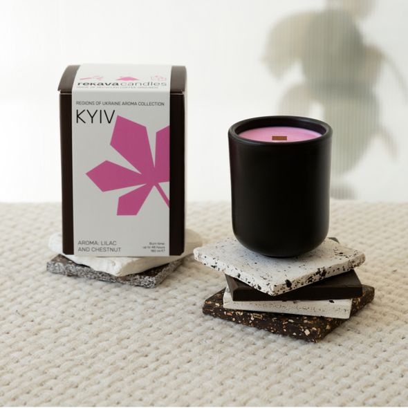 KYIV candle with lilac and chestnut aroma