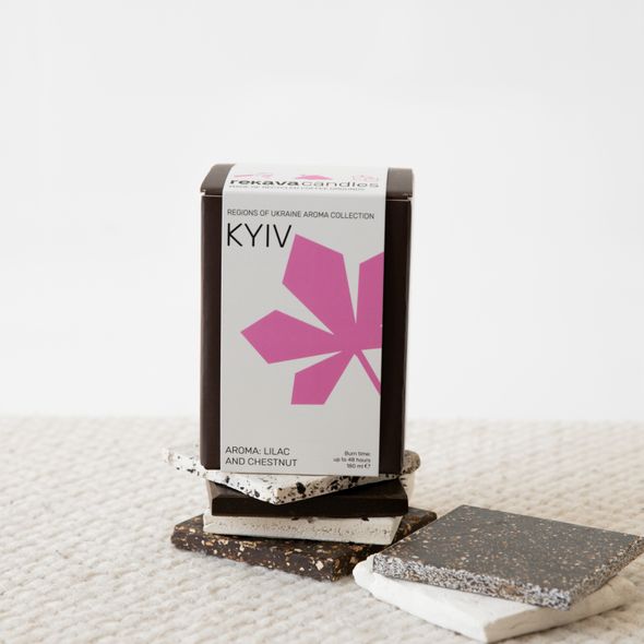 KYIV candle with lilac and chestnut aroma