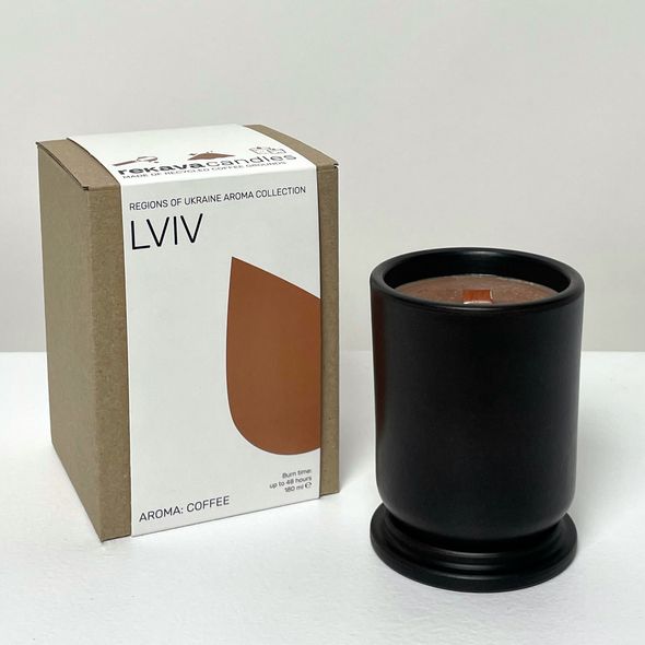 LVIV candle with coffee aroma