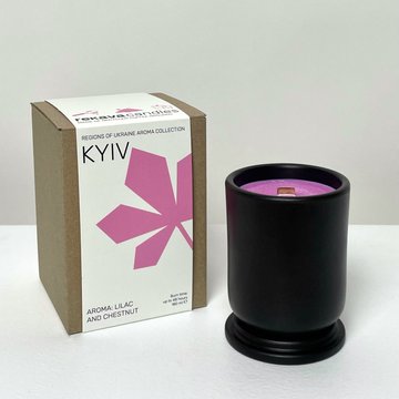 KYIV scented candle (wooden wick, craft box)