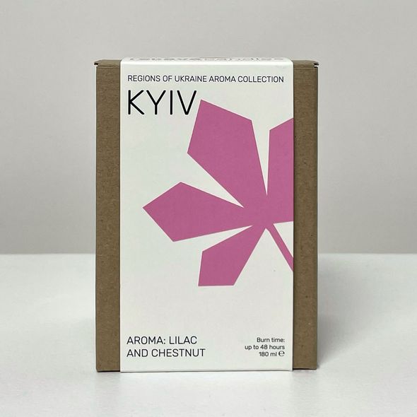 KYIV candle with lilac and chestnut aroma