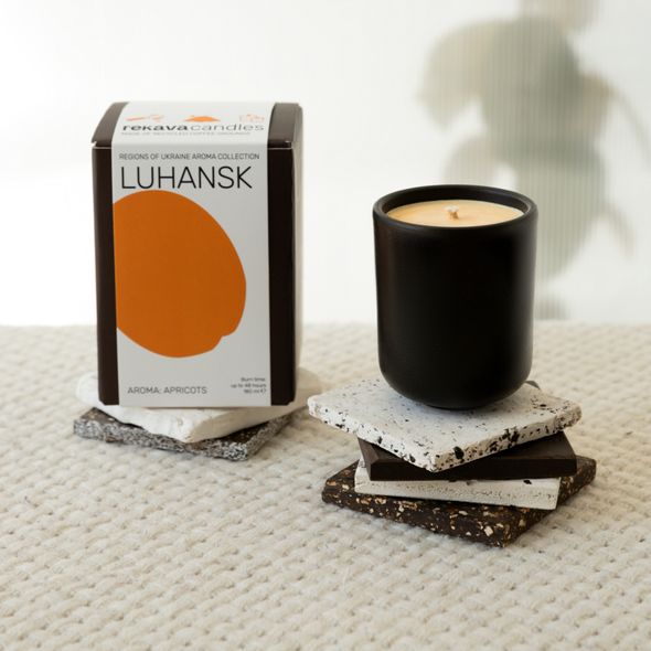 LUHANSK candle with apricots aroma