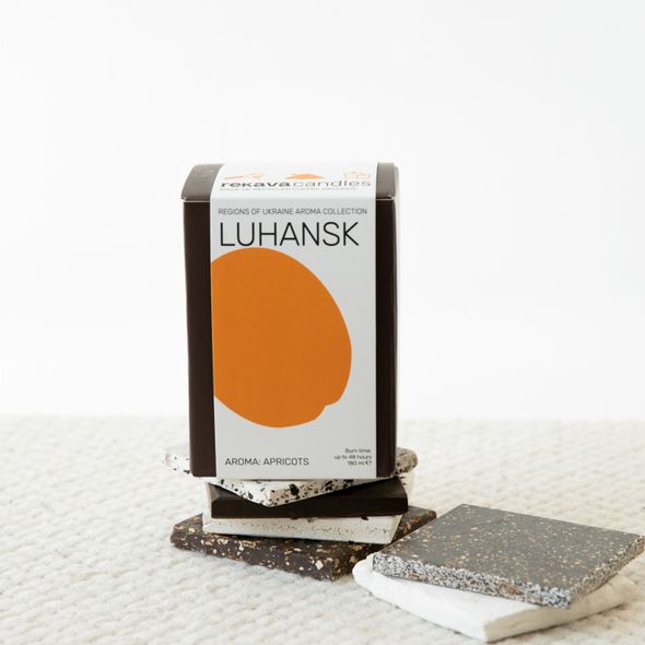 LUHANSK candle with apricots aroma