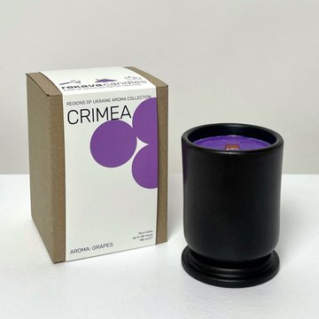 CRIMEA scented candle (wooden wick, craft box)