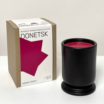 DONETSK candle with roses aroma