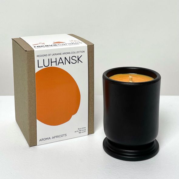 LUHANSK candle with apricots aroma
