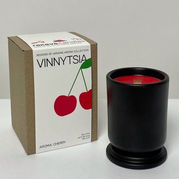 VINNYTSIA scented candle (wooden wick, craft box)