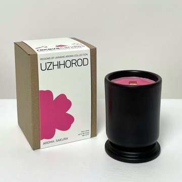 UZHHOROD scented candle (wooden wick, craft box)
