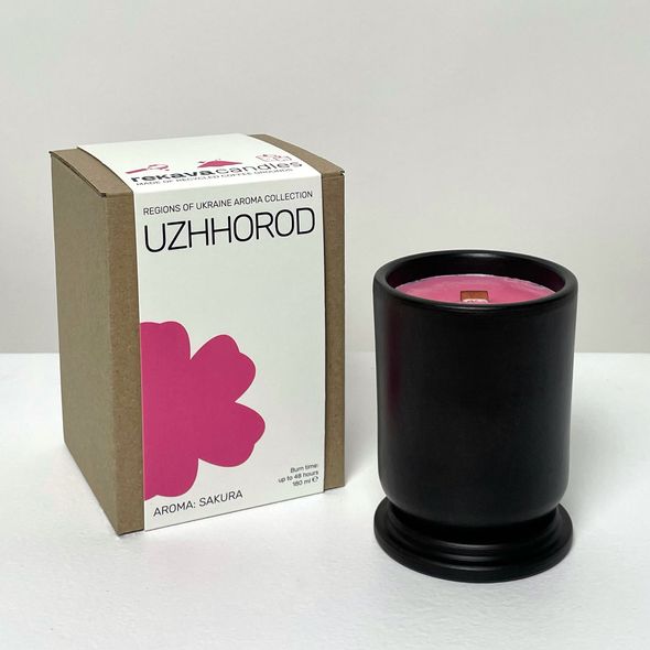 UZHHOROD candle with sacura aroma