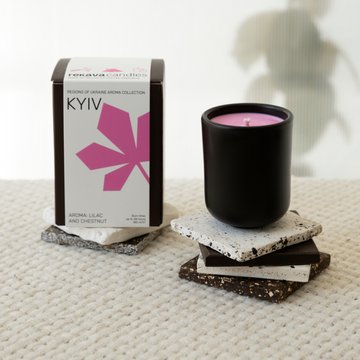 KYIV candle with lilac and chestnut aroma